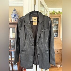 Levi's Black Leather Jacket/Blazer